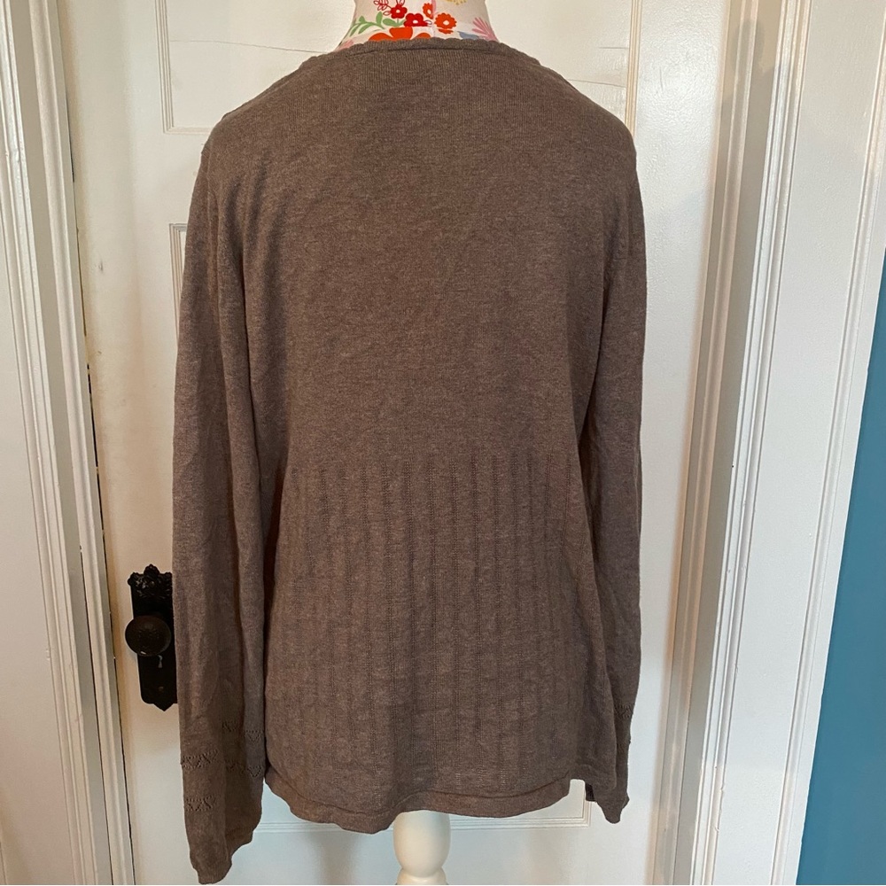 Crochet Brown Hobbitcore Tunic - Picture 3 of 3